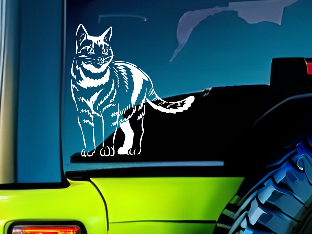 Cat Def Sticker Cat Decal Sticker Vinyl Decals for Car Window Bumper Sticker Laptop ...