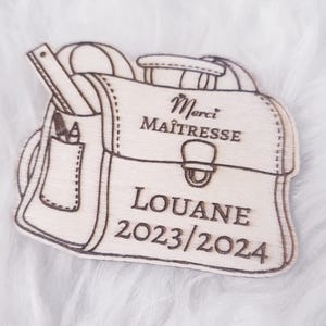 magnet personnalisé maîtresse