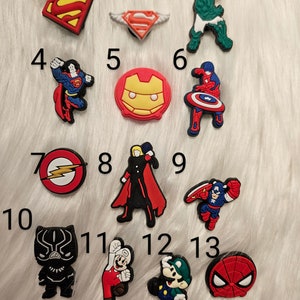 super hero croc charms
