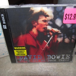 Sealed - David Bowie - Very Rare 2 CD Set - Never Let Me Down Under - Live 1987 - Sealed!