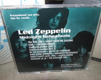 Led Zeppelin - Very Rare Promo CD - Midnight Rehearsals - From the