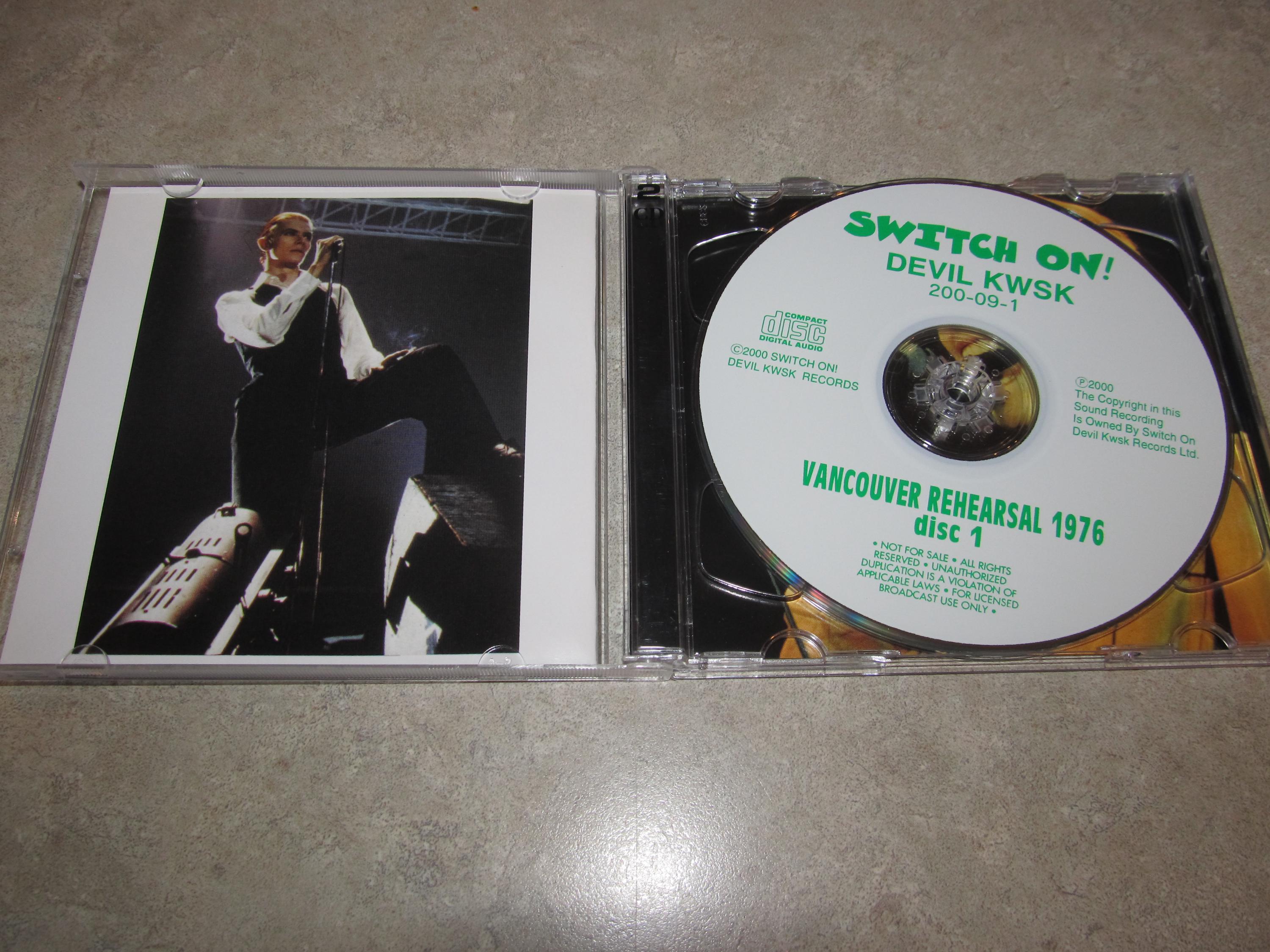 David Bowie - Very Rare 2 CD Set - Raw Moon Rehearsals - Vancouver 1976 ...