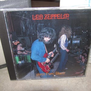 Led Zeppelin - CD muy raro - Reproduce blues puro - Texas, agosto de 1969 - ¡NM!