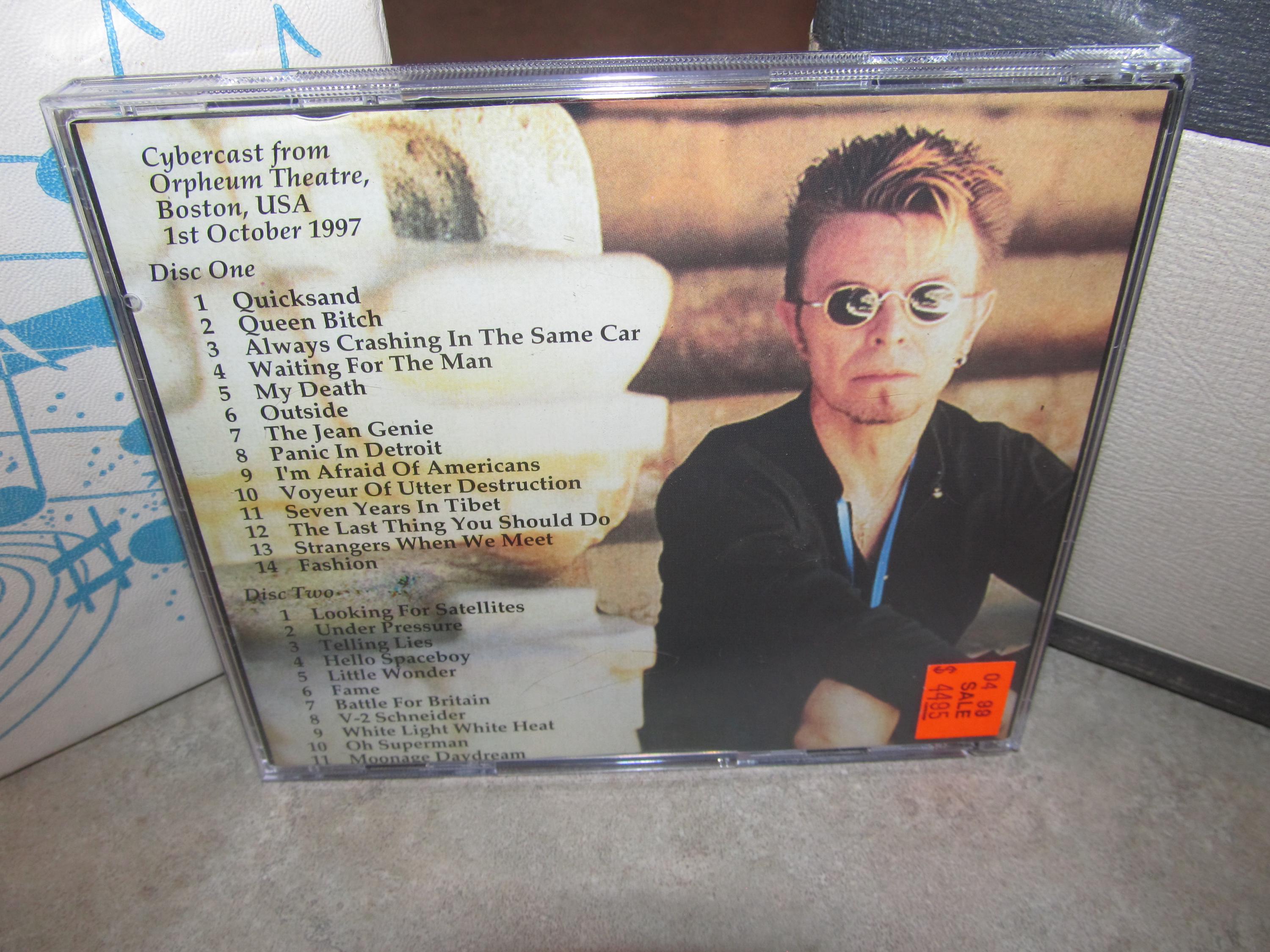 David Bowie - Very Rare 2 CD Set - Cyber Live to the World - Boston ...