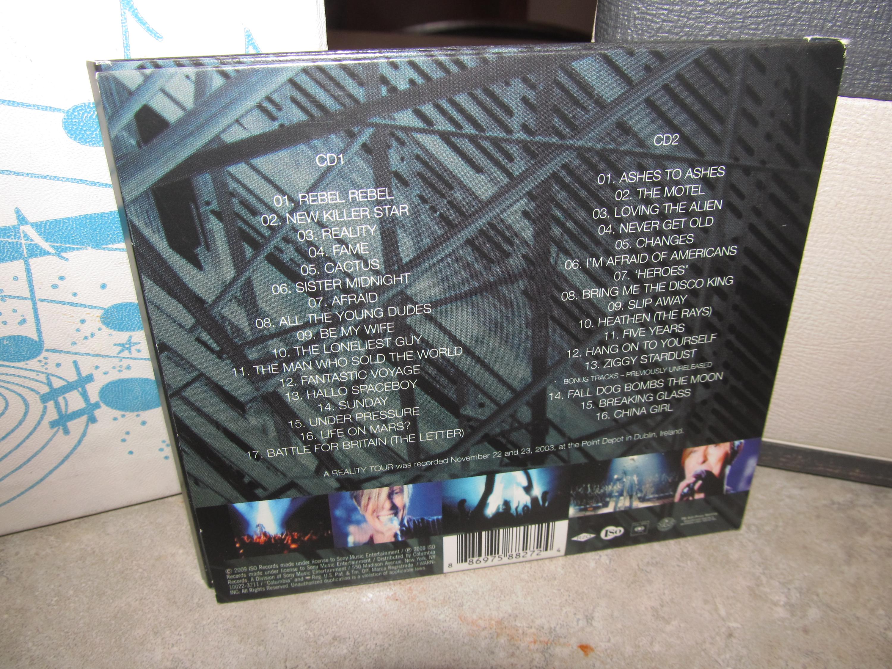 David Bowie - Very Rare 2 CD Set W/booklet - A Reality Tour - Ireland ...