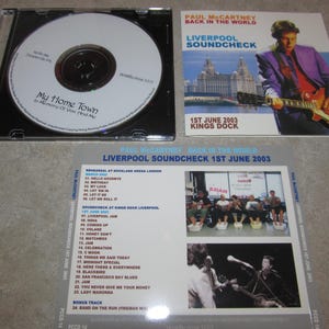 Paul McCartney (The Beatles) Rare CD - Liverpool Soundcheck June 2003 - Rare!