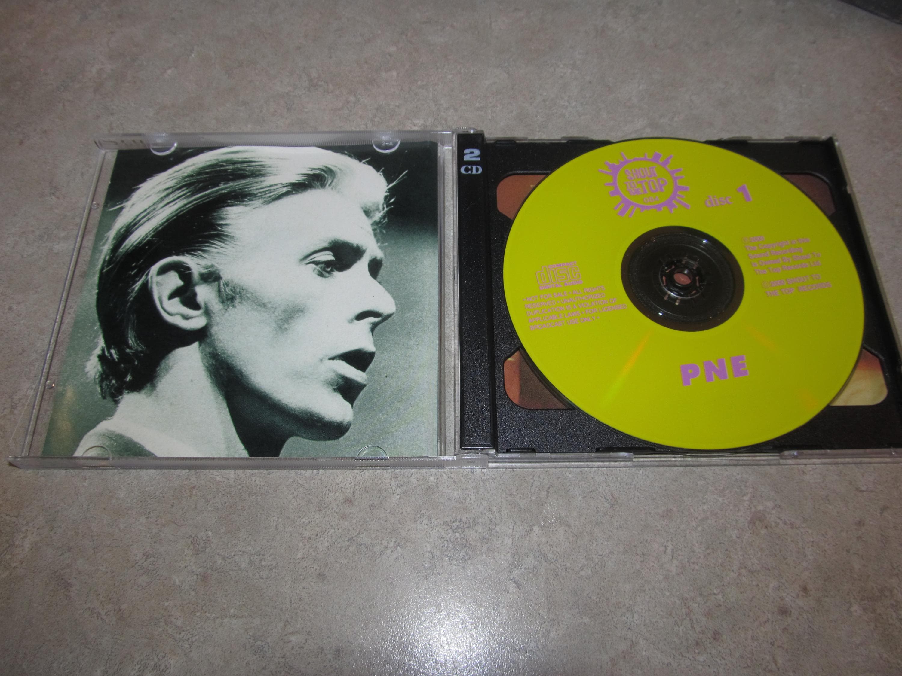 David Bowie - Very Rare 2 CD Set - PNE - Live Rehearsals Canada, 1976 ...