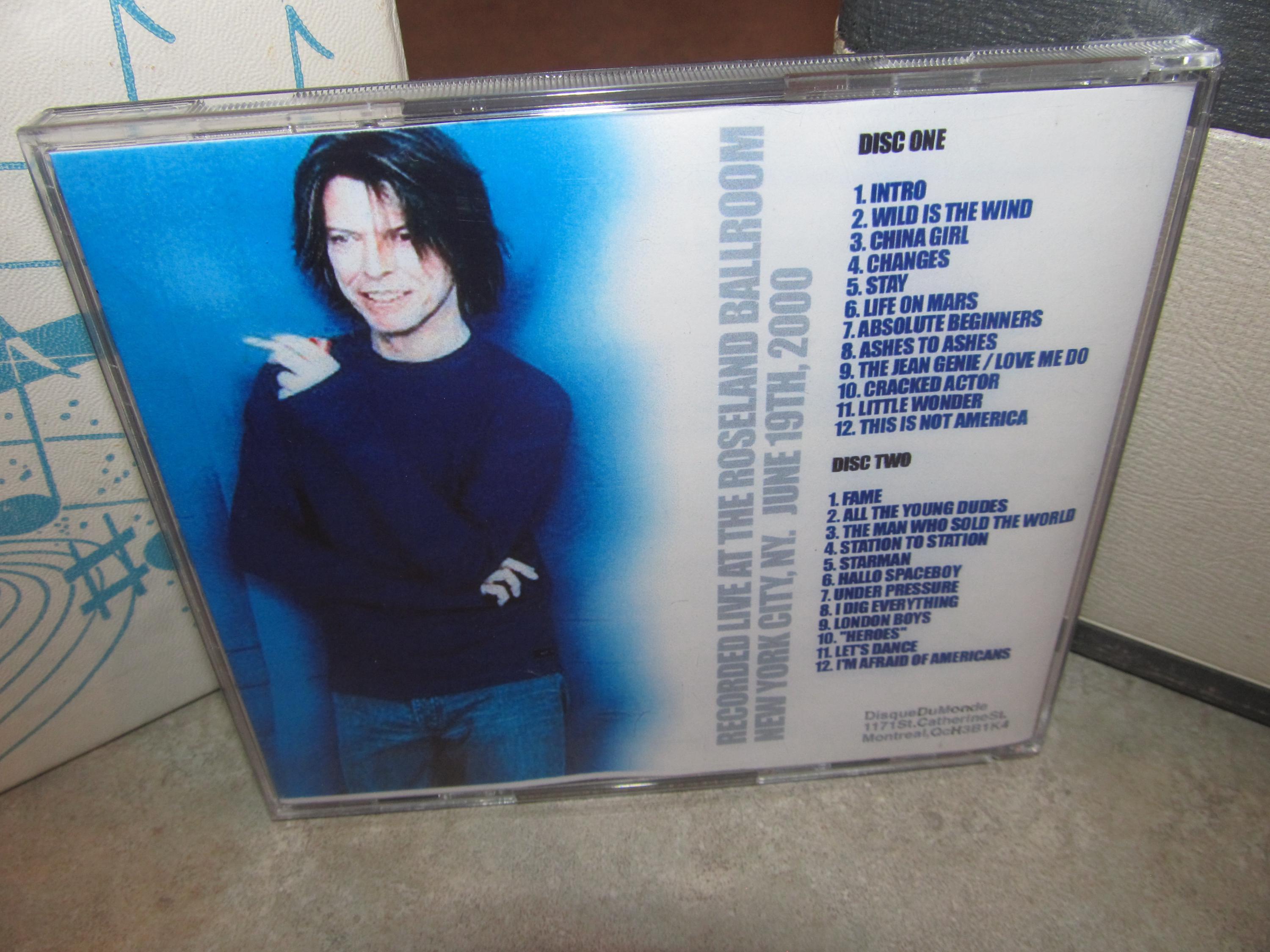 David Bowie - Very Rare 2 CD Set - Life in New York City - Live June ...
