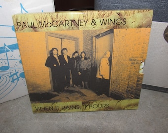 Paul McCartney and Wings (The Beatles) Rare 2 CD - When it rains it Pours - Répétitions avec la carte son 1980 - NM !