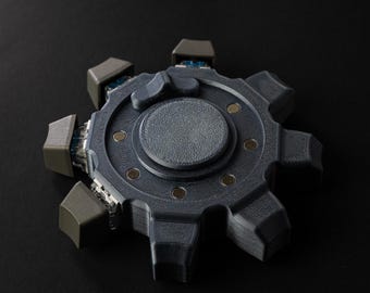 Steampunk Gear Fidget Spinner – Mechanical Desk Toy, ADHD Stress Relief, 3D Printed EDC