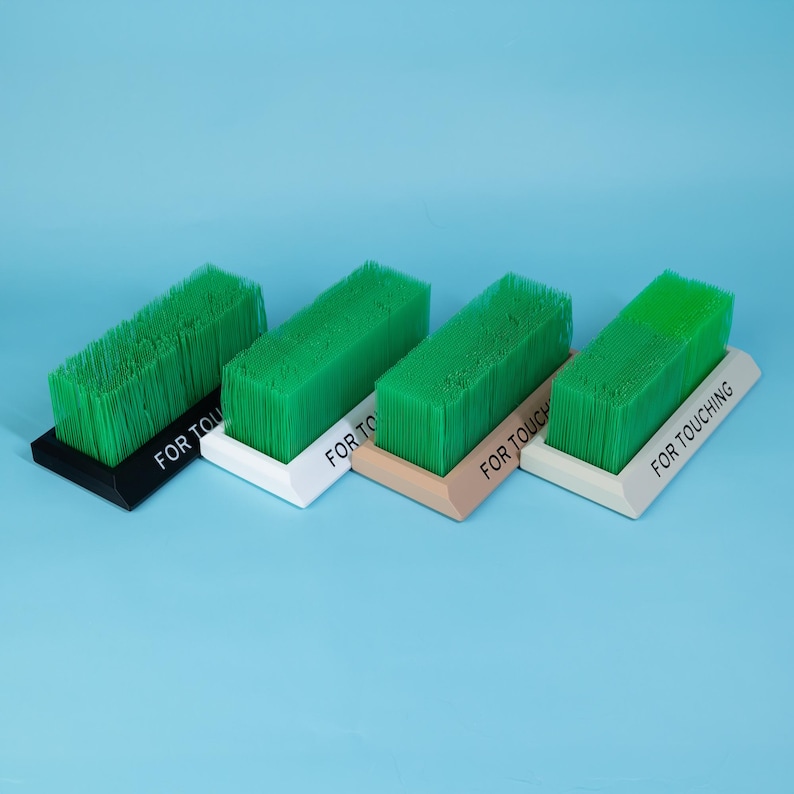 Touch Grass desk toy all colors black white beige light brown green grass