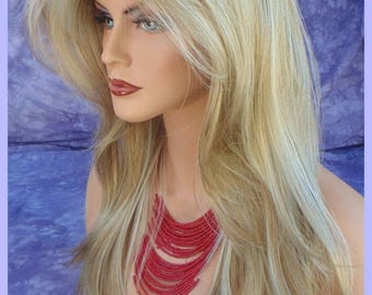 Angelica Wig by Noriko - Machine Made Long Synthetic Creamy Toffee-R