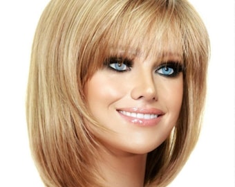 Alva Wig by Noriko - Feather Light Short Synthetic Spring Honey-R