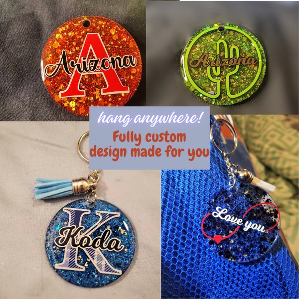 Keychain Fully Custom Keyring For Backpack Keychain For Key Holder Custom Name Keychain Designed For Me Keychain Different Colors Accessory