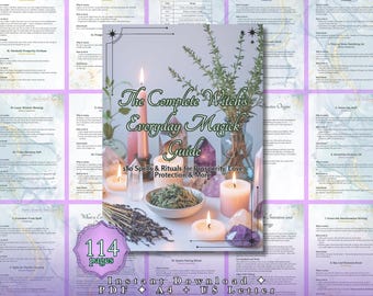 Everyday Magick Grimoire — 180 Spells & Rituals, Beginner Book of Shadows PDF