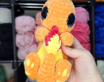 Char, the Cuddly Tail Monster! Crochet Pattern