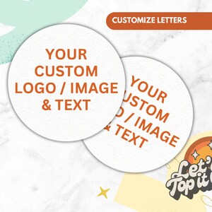 Custom Order Edible Drink Toppers - Your Own Text Image Cocktail Topper - Wedding Birthday Family Reunion - Personalized Barware Decor