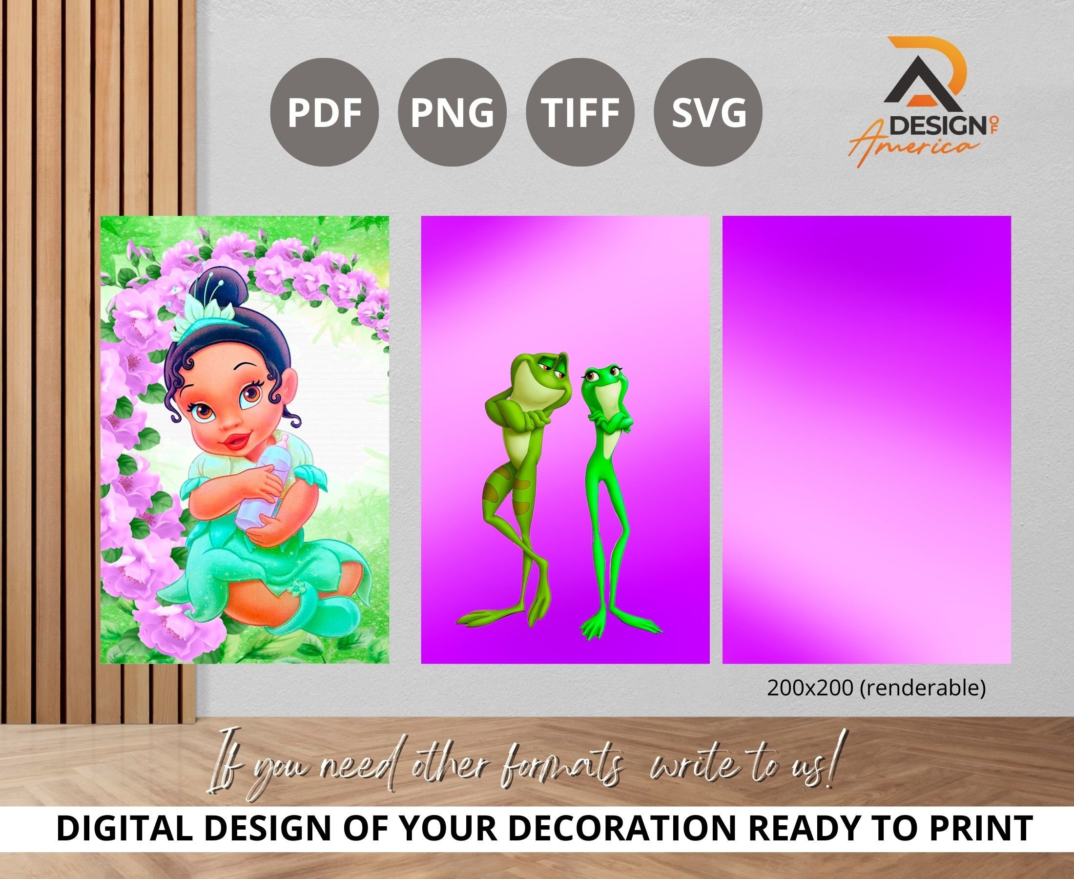 Backdrop Princess and the Frog - Princess and the Frog Birthday Party ...