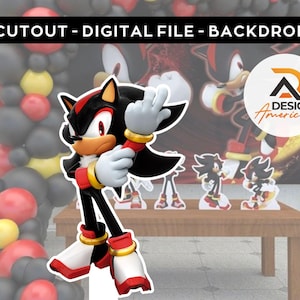 Ritagli di cartone con personaggi Sonic - Decorazioni per feste in ombra - Porta la tua festa a un altro livello - Articoli per feste - Tutti i personaggi disponibili