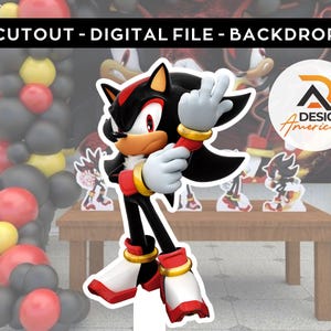 Ritagli di cartone con personaggi Sonic - Decorazioni per feste in ombra - Porta la tua festa al livello successivo - Articoli per feste - Tutti i personaggi disponibili