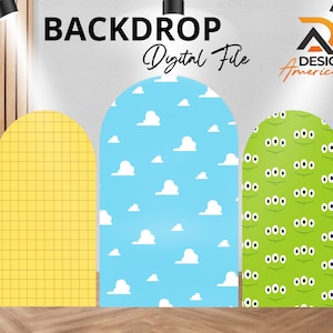Hintergrund Toy Story – Toy Story-Geburtstagsparty-Dekor, Toy Story-Ausschnitt-Dekor digitaler Download, Toy Story für Mädchen und Jungen