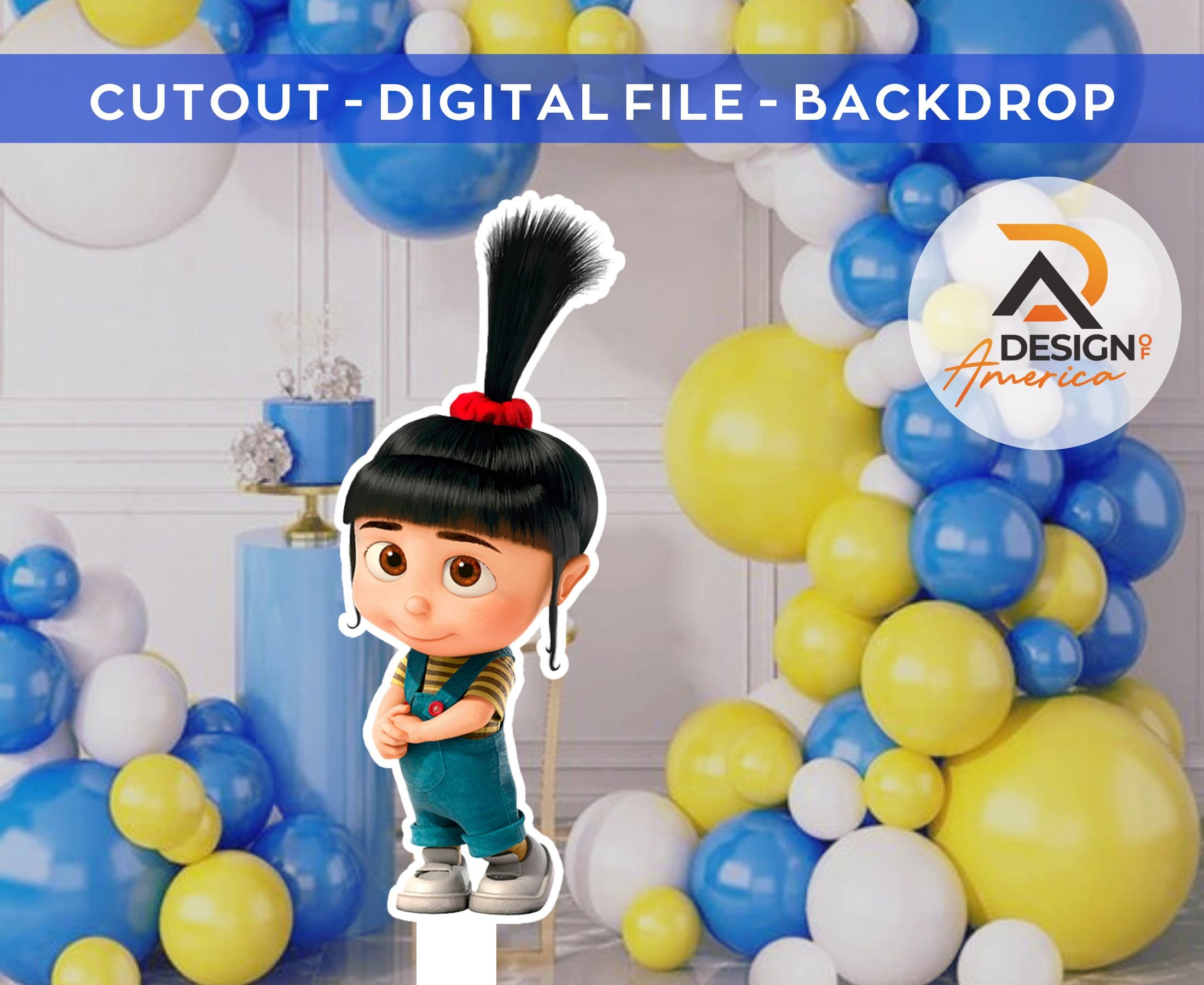 Despicable me agnes birthday - Etsy België, image size:2200x1800