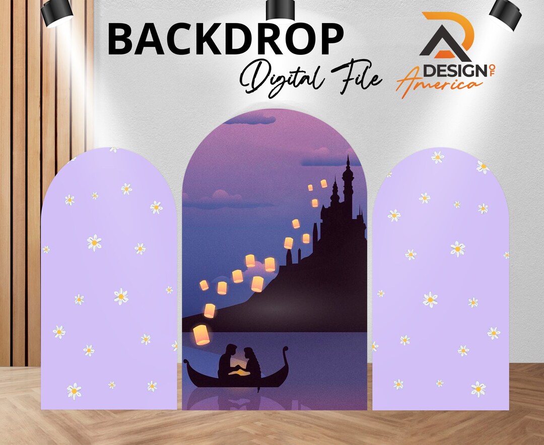 Tangled Backdrop Rocks Backdrop Tangled Rapunzel Tangled Rapunzel Birthday Party Decor ...