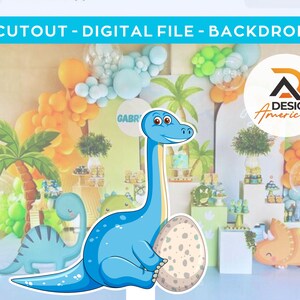 Dinosaur Party Decorations, Baby Dinosaur Birthday Cutouts, Custom Dinosaur Yard Signs, Party Props,Dinosaur Baby Shower Party Arch Backdrop