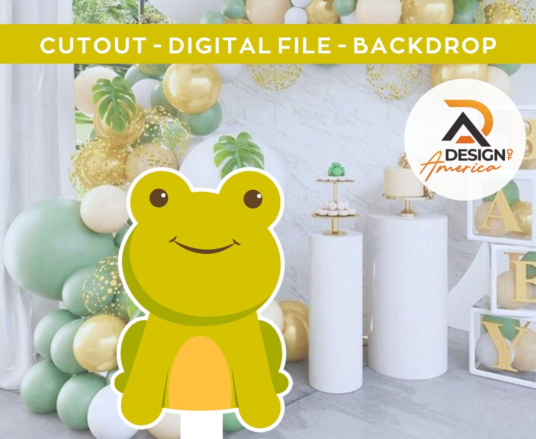 Toad Props Toad- Cutout, Party Decoration, Birthday Party, Standing Prop, Digital ...