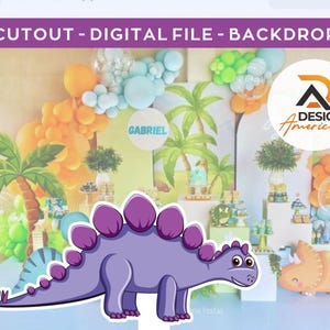 Dinosaur Party Decorations, Baby Dinosaur Birthday Cutouts, Custom Dinosaur Yard Signs, Party Props,Dinosaur Baby Shower Party Arch Backdrop
