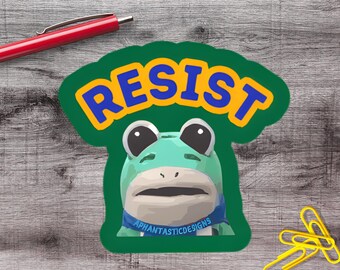 2-6 Inch Anti ICE Portland Frog Protest Vinyl Sticker | 1–75 Count