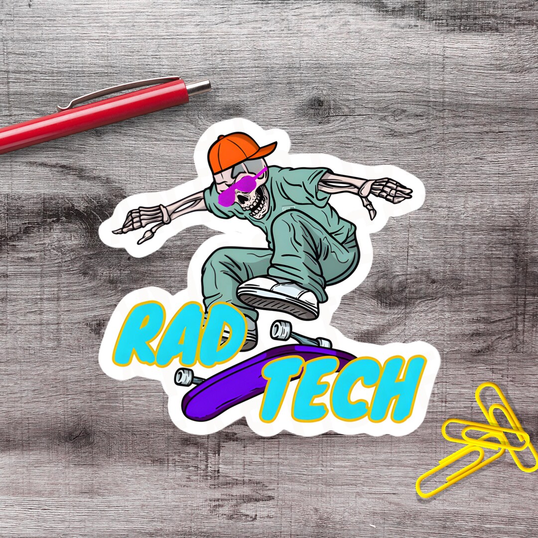 Rad Tech Sticker File 2-6 Inch Funny Rad Tech X-ray Radiology Vinyl Sticker | 1–75 Count - Etsy