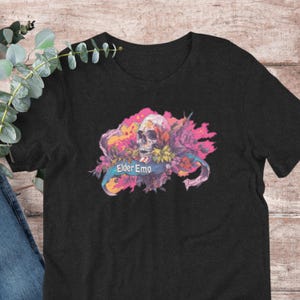 Funny Elder Emo T-Shirt Emo Forever TShirt Emo Gift Festival Scene Shirt It Was Never a Phase Goth Emo Tee Gift For Him Her XS–5X Plus