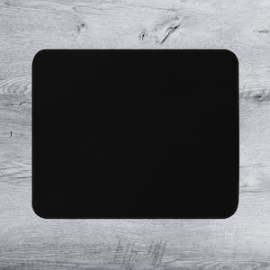 4 TAILLES | Tapis de jeu noir uni, tapis de souris gaming, tapis de bureau, cadeau pour gamers