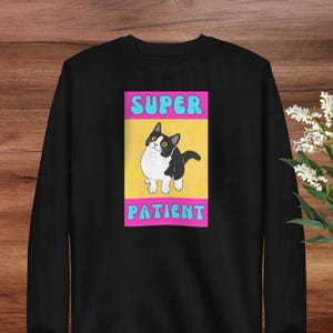 Funny Chronic Illness Sweatshirt Gift for Spoonie Support Super Patient Soft Fleecy Unisex Pullover Gift For Her For Him Adult S–3XL