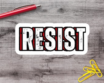 2-6 Inch Resist Anti Trump Vinyl Sticker | 1–75 Count