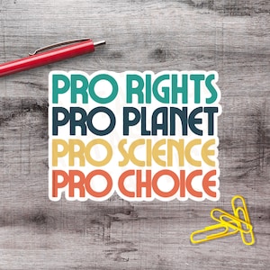 2&quot;-6&quot; Human Rights Sticker Science Equality Rights  LGBTQ+ Anti Trump Sticker 1–250 Count Vinyl Sticker Pack Political Protest Sticker Pack