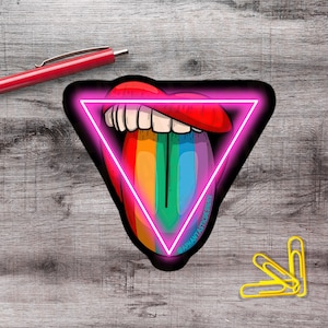 2&quot;-6&quot; Lesbian Pride Sticker LGBTQ+ Gay Bi Queer Ally Gift 1–250 Count Vinyl Sticker Pack Sapphic Femme Waterbottle Laptop Luggage Sticker