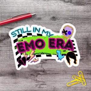 2 &quot;-6&quot; lustiger älterer Emo Aufkleber Emo für immer 1–250 Graf Vinyl Sticker Pack Emo Geschenk Szene Y2K Aufkleber war nie eine Phase Autoaufkleber
