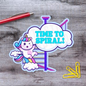 Adesivo divertente per l&#39;ansia con unicorno da 2&quot;-6&quot; Confezione da 1–250 adesivi in vinile Adesivo per la cura di sé e la salute mentale Adesivo per paraurti neurodivergente Regalo