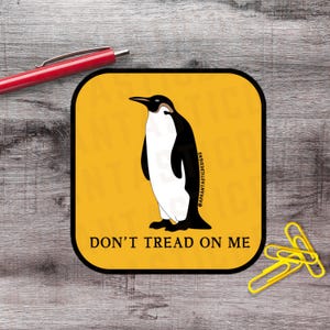2&quot;-6&quot; Anti Trump Sticker Tariff Don&#39;t Read On Me Penguin 1–250 Count Vinyl Sticker Pack Political Protest Sticker Pack Bumper Sticker