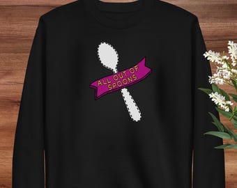 Funny Spoonies Sweatshirt | Adult S–3XL