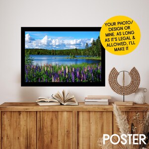 Custom Poster Printing Personalized Family Photo Poster Vacation Poster Wedding Art Gift Couple Photo Art Anniversary Poster Valentines Gift
