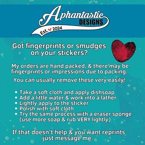 a poster with instructions on how to use stickers