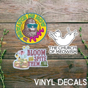 2&quot;- 6&quot; Custom Sticker Design Service DieCut Vinyl Bulk Waterproof Logo Decal Personalized Small Business Branding Luggage Monogram Sticker