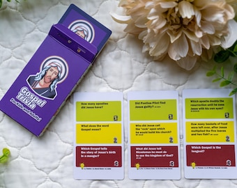 Gospel Trivia Game, Bible Trivia Game, New Testament Trivia Game, Christian Game, Family Bible Trivia, Bible Quiz Game, Scripture Game