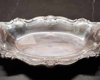 Issue Date: 1895 - Vintage Gorham Silver Plate &quot;Chantilly - Duchess&quot; Pattern Bread Tray