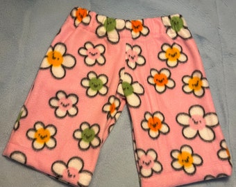 Pantalones de bebé de flores rosas