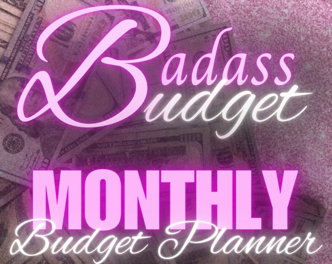 Badass Budget: Monthly Budget Planner - Etsy