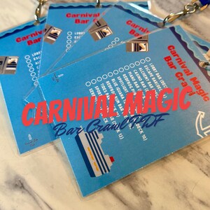 PDF - Carnival Magic Bar Crawl Checklist Downloadable